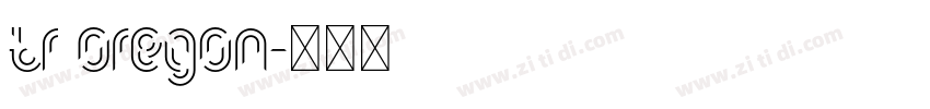 TR Oregon字体转换